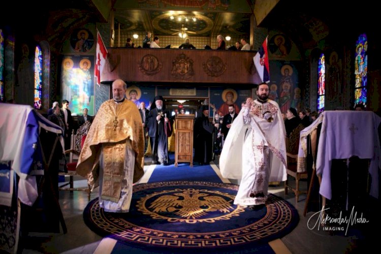 Литургијска радост поводом доласка Владике Митрофана и Владике Кирила у Виндзору