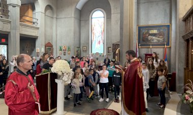 Почетак нове школске 2021/22 године у српској школи „Св. Василије Острошки” при ЦШО св. арх. Михајла - Бурнаби