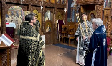 Света архијерејска Литургија на Велику суботу у манастиру Преображења Господњег