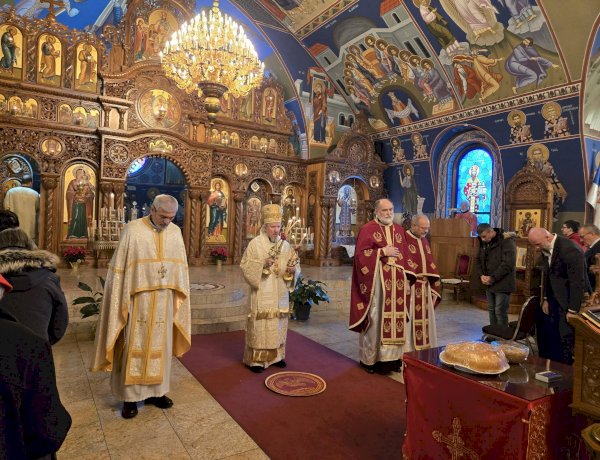 Holy Hierarchical Liturgy Celebrated at Saint Nicholas Cathedral in Hamilton