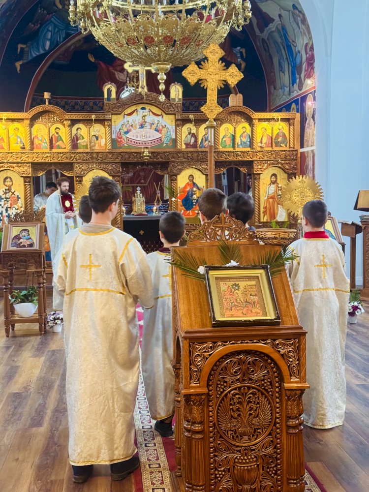 Palm Sunday Celebrated at Saint Sava Church in London
