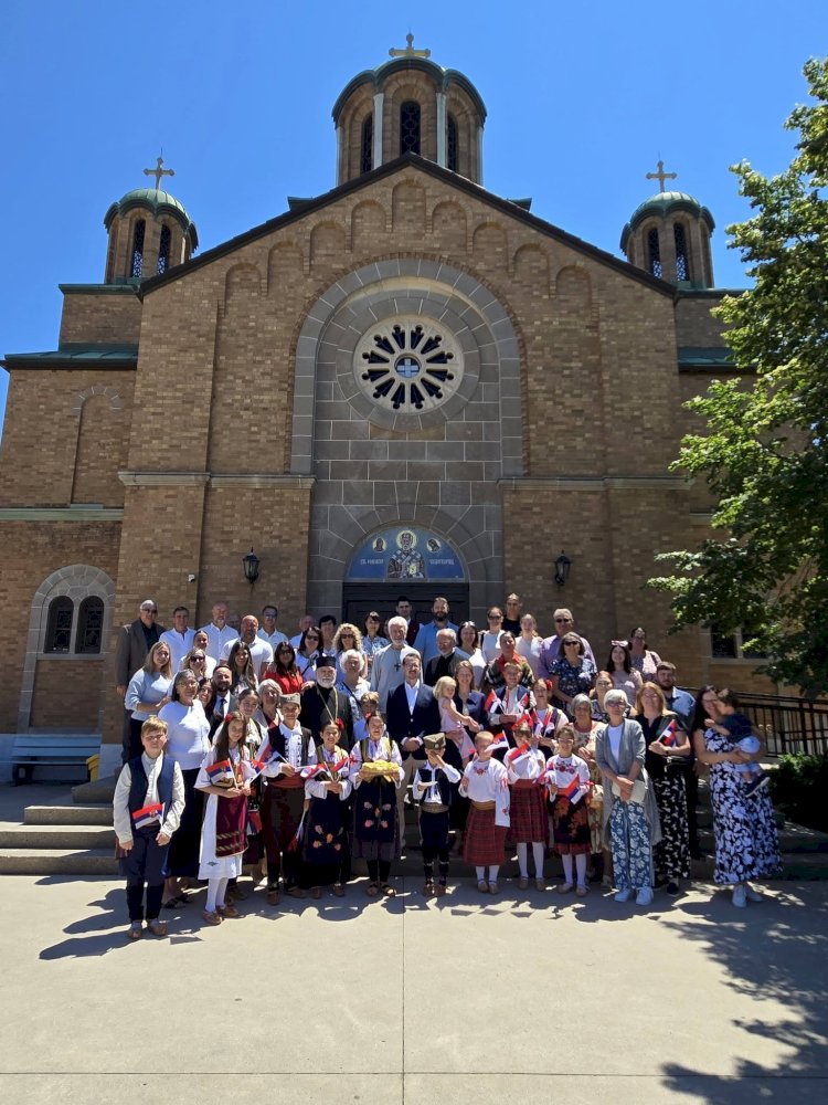 Prince Filip and Princess Danica Karadjordjevic Visited the Saint Nicholas Cathedral in Hamilton
