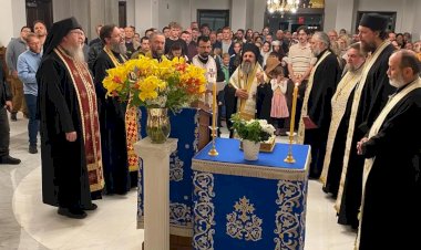 Икона са светим моштима Светог Гаврила Грузијског у Ванкуверу